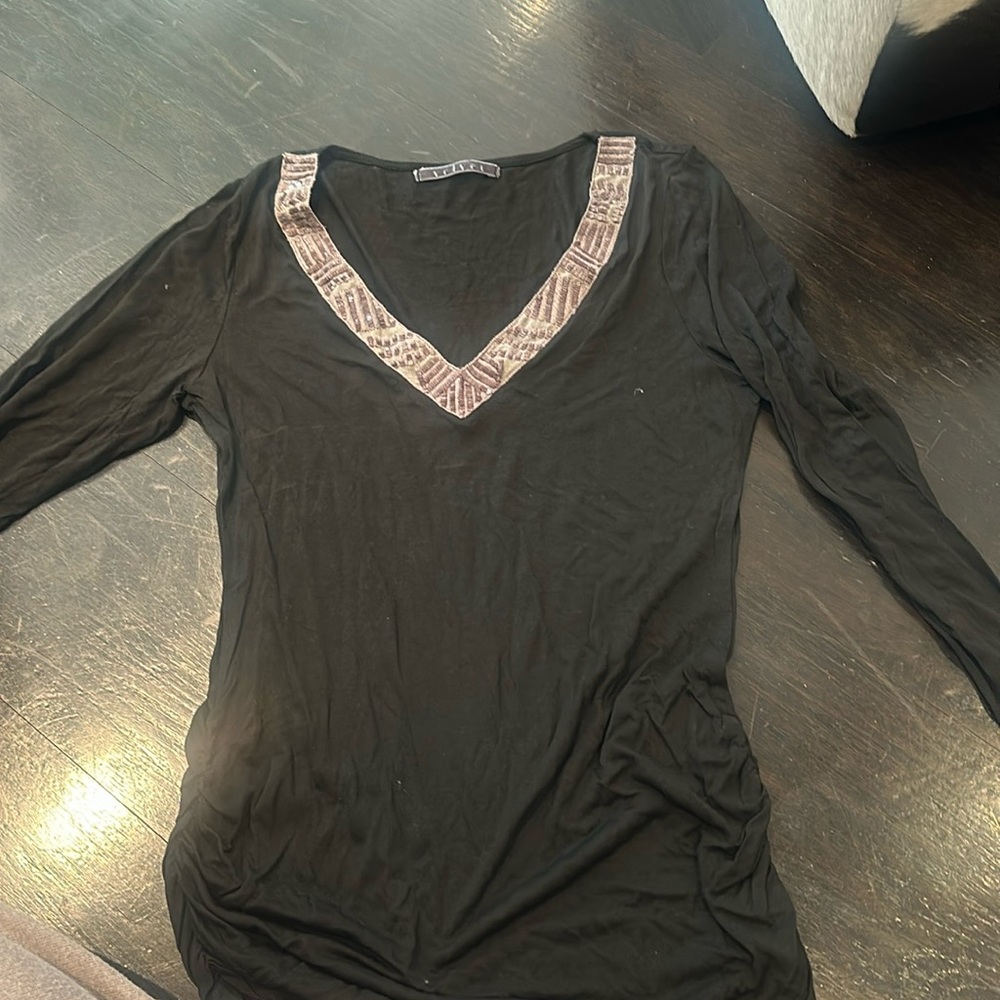 Velvet (brand) embellished long sleeve